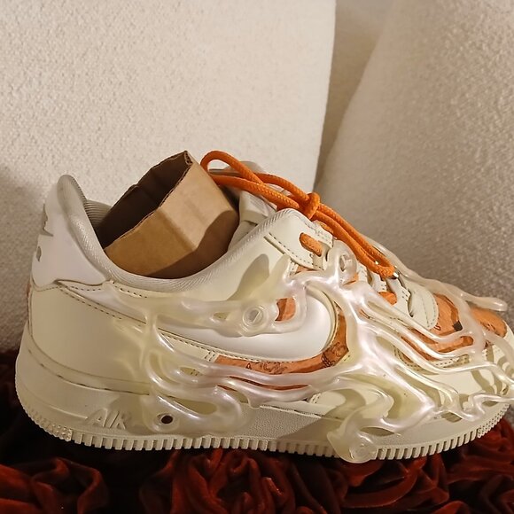 Custom AF1s Size 8.5 Wmns ✨️🧡✨️ - Picture 7 of 7